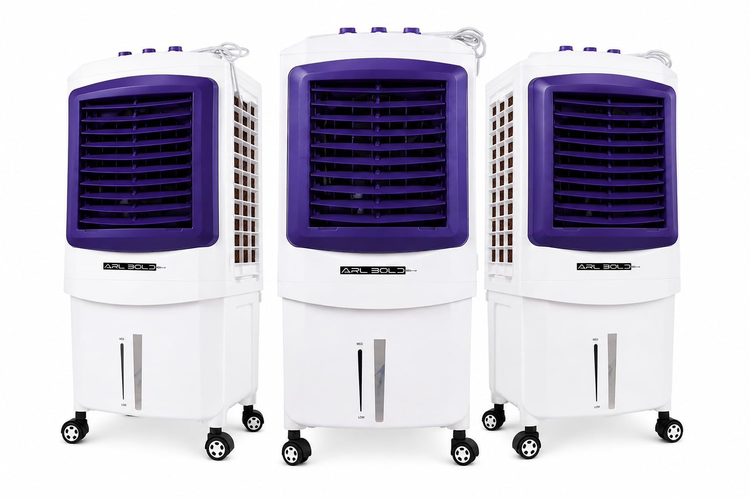 VOLT 45L Air Cooler | 45 Litre Desert Air Cooler | 220W Powerful Air Cooler with Honeycomb Cooling Pads | 3 Speed Control | 4 Way Air Deflection | Inverter Compatible | Portable Air Cooler, 3-image-18