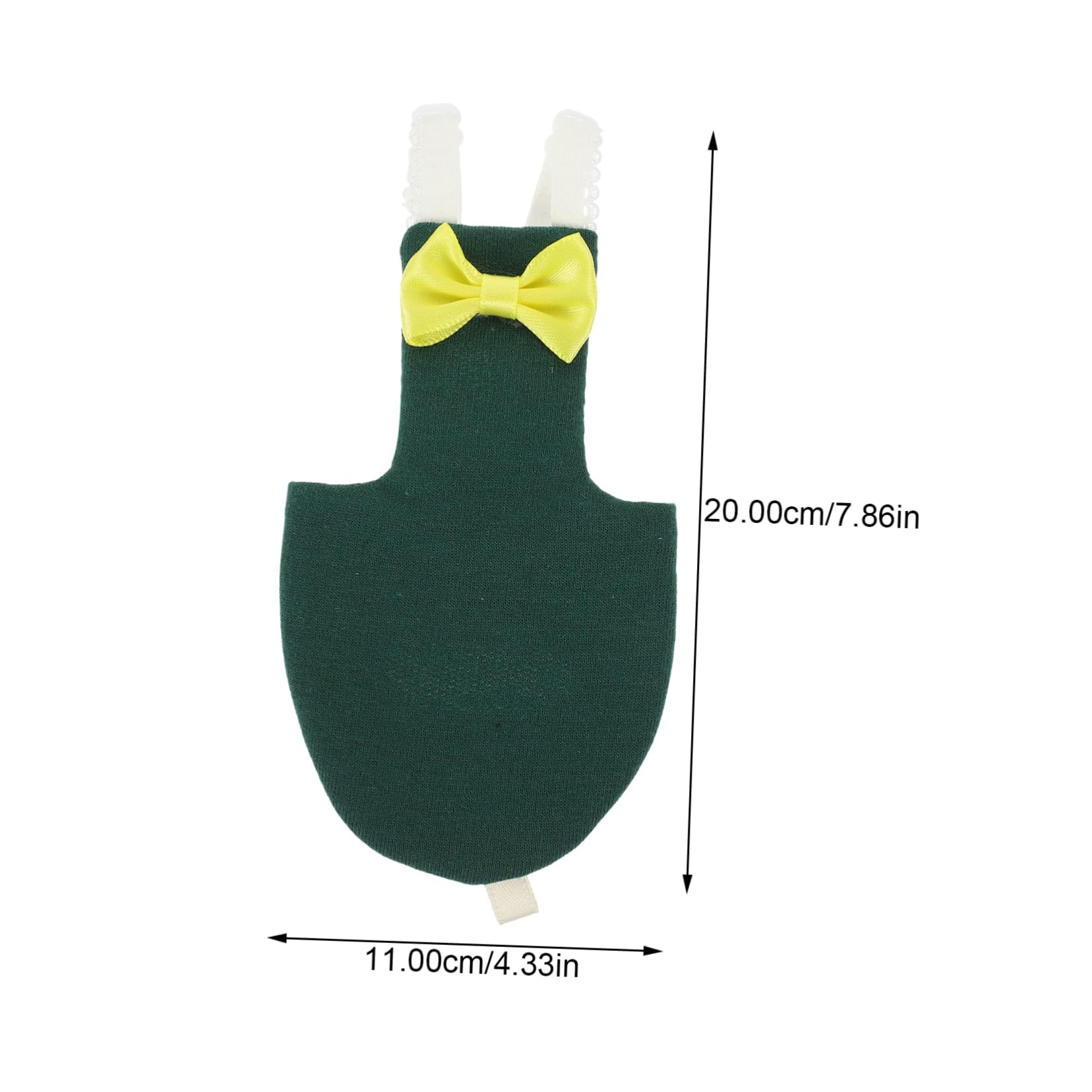 BESPORTBLE 5pièces Costume De Vol pour Oiseaux Culotte Réutilisable pour Perroquets Et Petits Oiseaux Vêtements Décoratifs Ajustables Facile à Nettoyer Motif Foncé