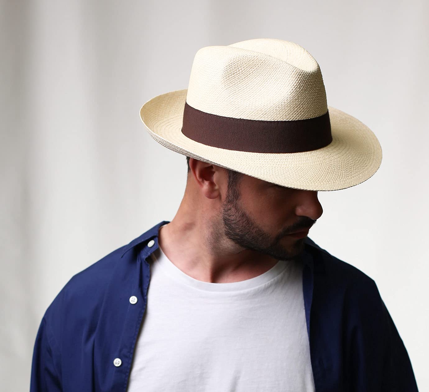 Authentique Chapeau Panama, tressage Traditionnel en Équateur Large Bord, Homme ou Femme Original Ecuador