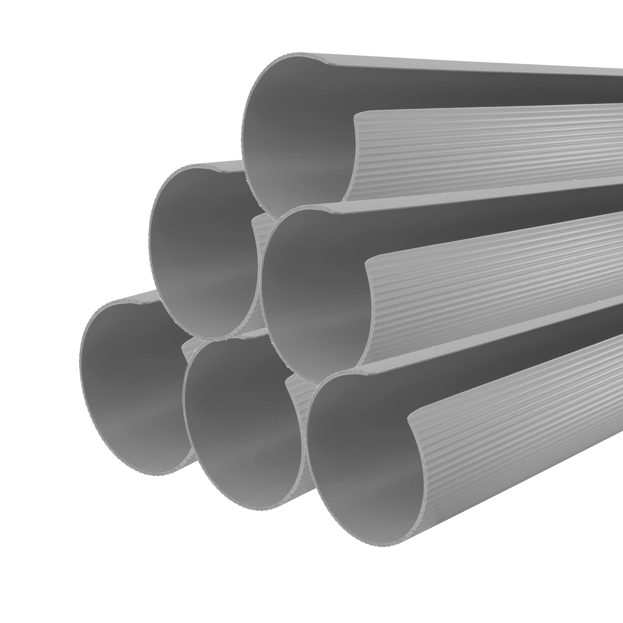 RecPro RV Patio Awning Cover Kit | 50" Segments Overlap to Protect Awning Fabric | White, Gray, or Tan | Kits Up to 24 Feet | Made in USA (6-pc - Fits
