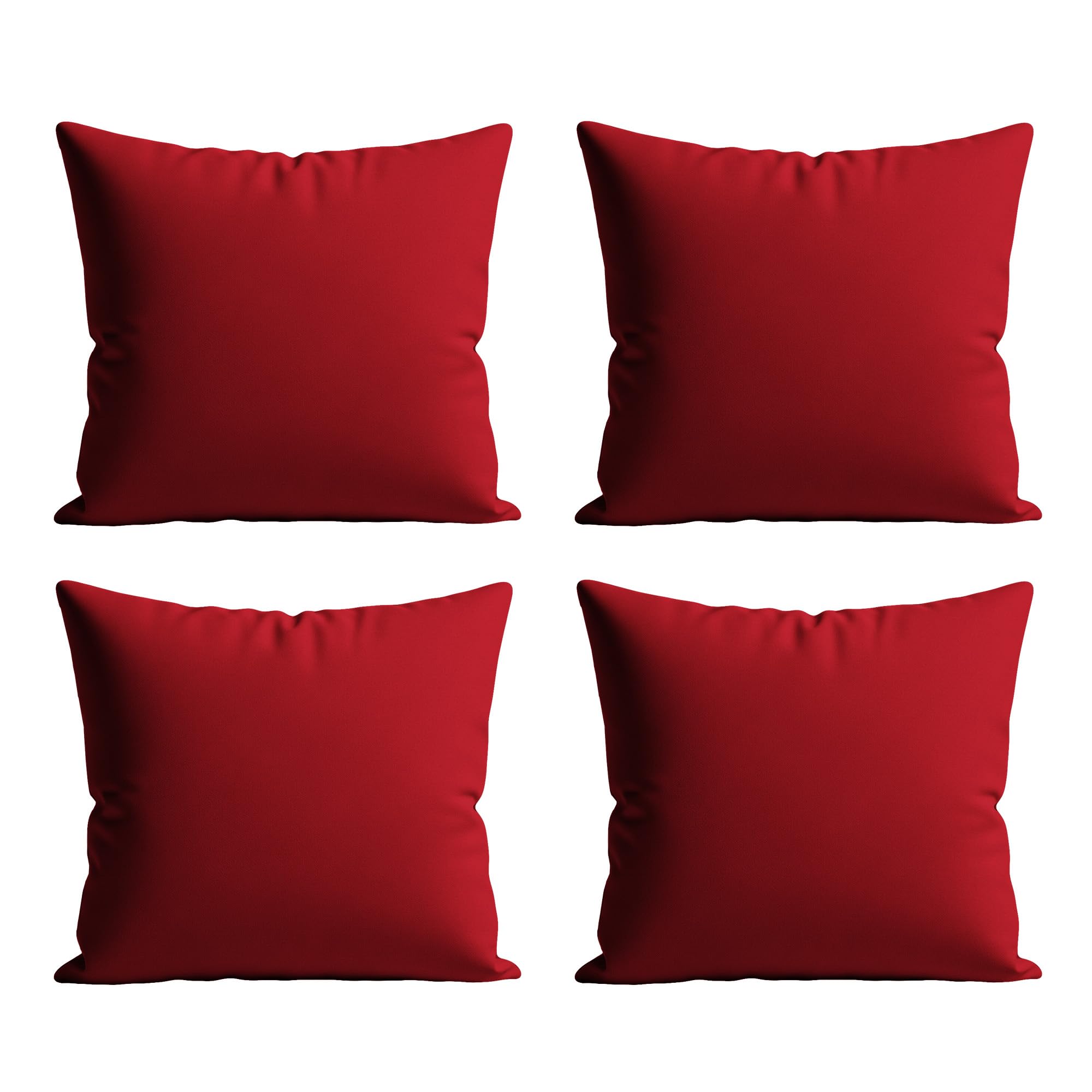 Home Sweet Home UK 100% Waterproof Outdoor Cushion Covers 60x60cm Set Of 4 With Invisible Zippered Outdoor Cushions Covers Waterproof 24"x24" Cushion Cover For Living Room Garden Sofa Bedroom