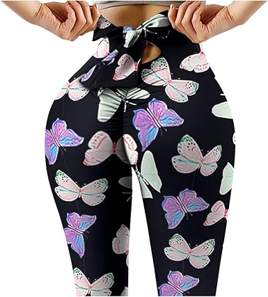 Camo Butterfly Strethcy Yoga Pants 