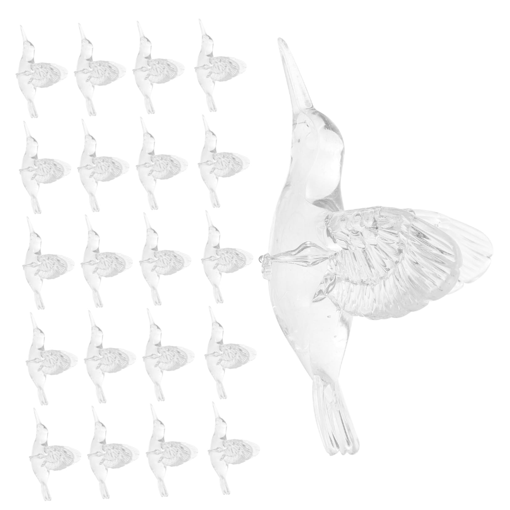 Didiseaon 20pezzi Decorazioni Appese Di Uccelli Colibrì Trasparente Per Matrimonio e Feste Ornamenti Per Soffitti e Decorazioni Da Interni