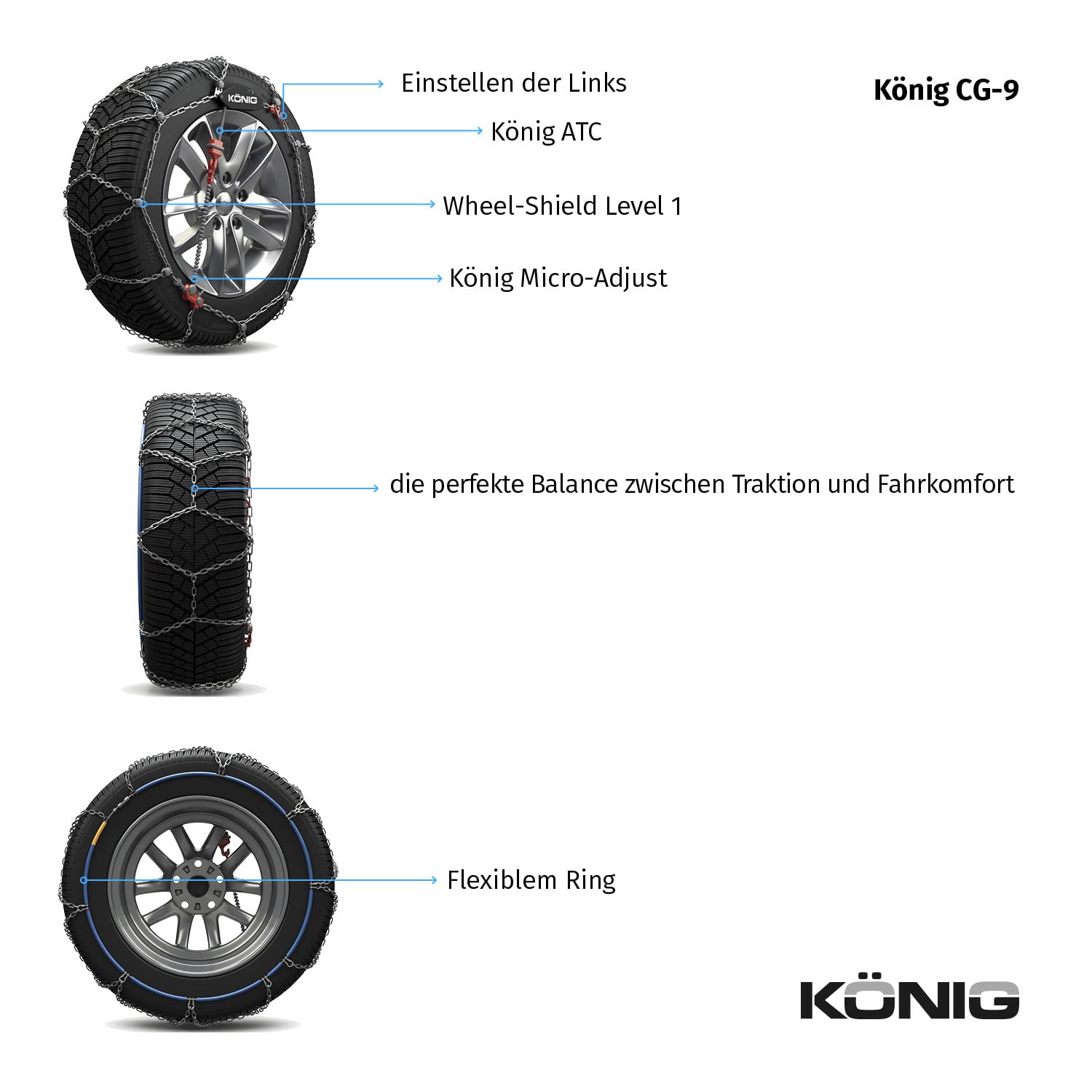 KÖNIG CG-9 105 - Schneeketten