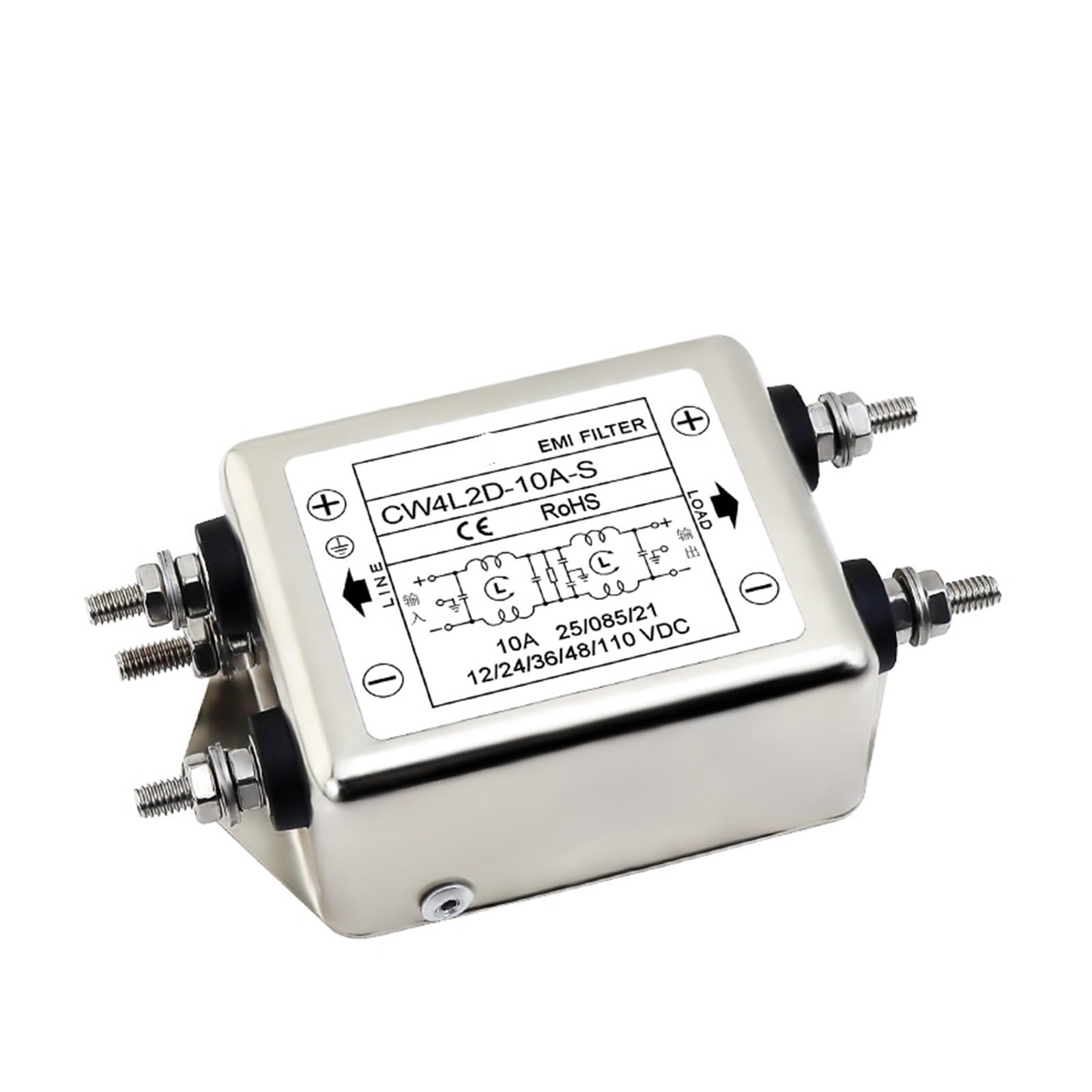 Amazon.co.jp: Emiフィルター DC DC12 V24 V48 100V 10A 20A 30A