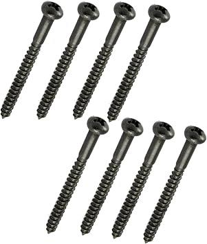 Allparts GS 0011-003 استبدال "مسامير الالتقاط/مجموعة الالتقاط باس" وأجزاء صغيرة للغيتار الكهربائي باللون الأسود