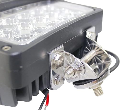 BRIGHTUM LED Arbeitsscheinwerfer weiß12V 24V Reflektor work light Scheinwerfer Arbeitslicht Offroad SUV UTV ATV Arbeitslampe - Traktor - Bagger (45W)