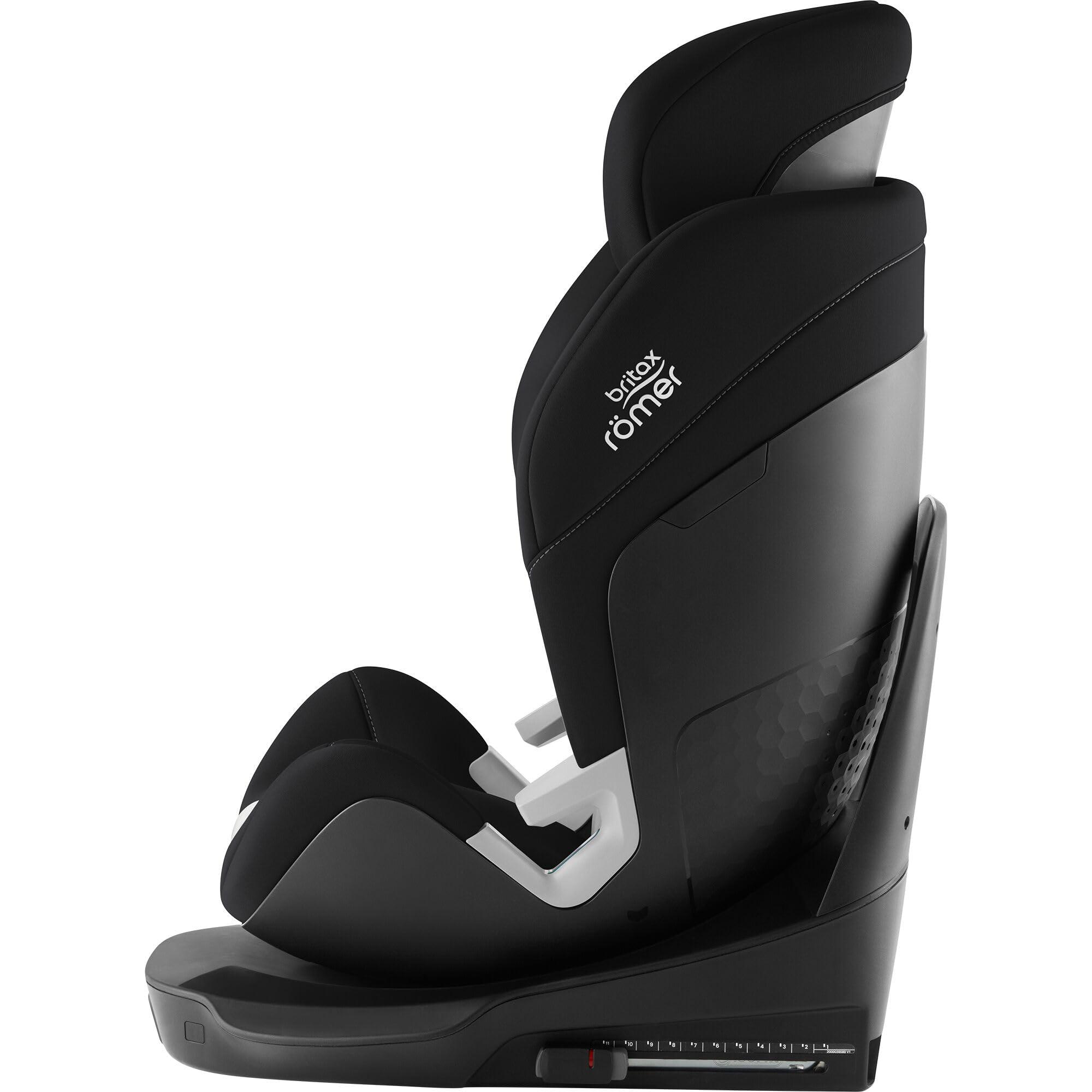 Silla de coche Britax Römer RIDER, para niños de 40 a 125 cm (i-Size) con ISOFIX y pata de apoyo, nacimiento - 7 años, Space Black