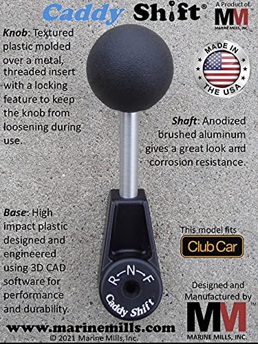 Caddy Shift Club CAR Golf Cart Shifter, Forward-Reverse Shift Lever, Handle, Knob