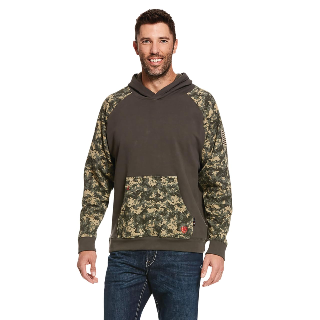 Ariat Męska kamizelka softshellowa REBAR, Sage Digi Camo, M