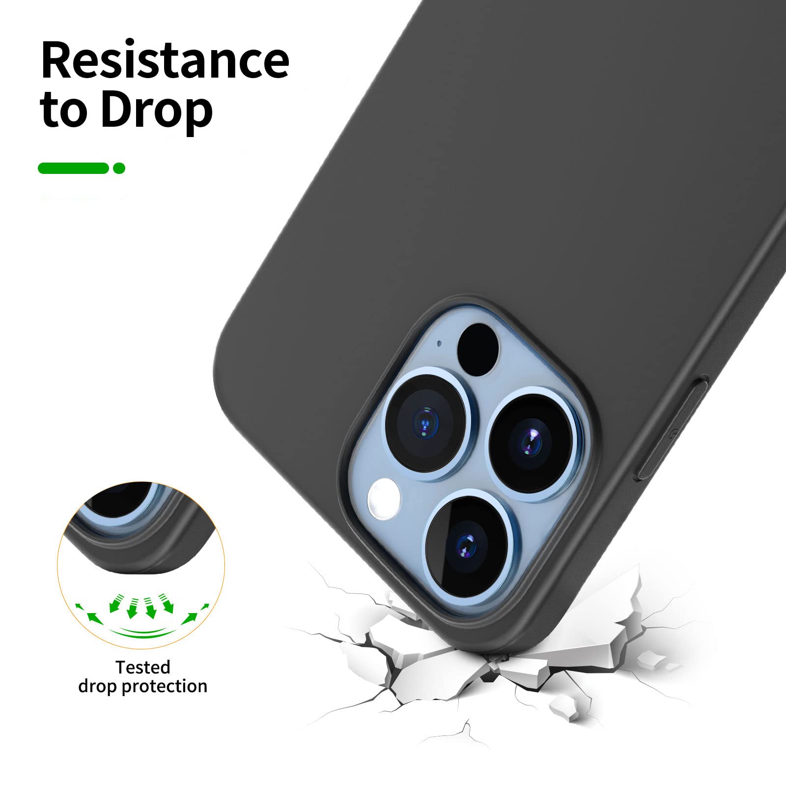 Custodia In Silicone Per IPhone 13 Pro Max (6,7") Con 3 Pellicole Protettive – Rosa, Protezione Fotocamera, Fodera In Microfibra, Antigraffio E Anticaduta - copertina