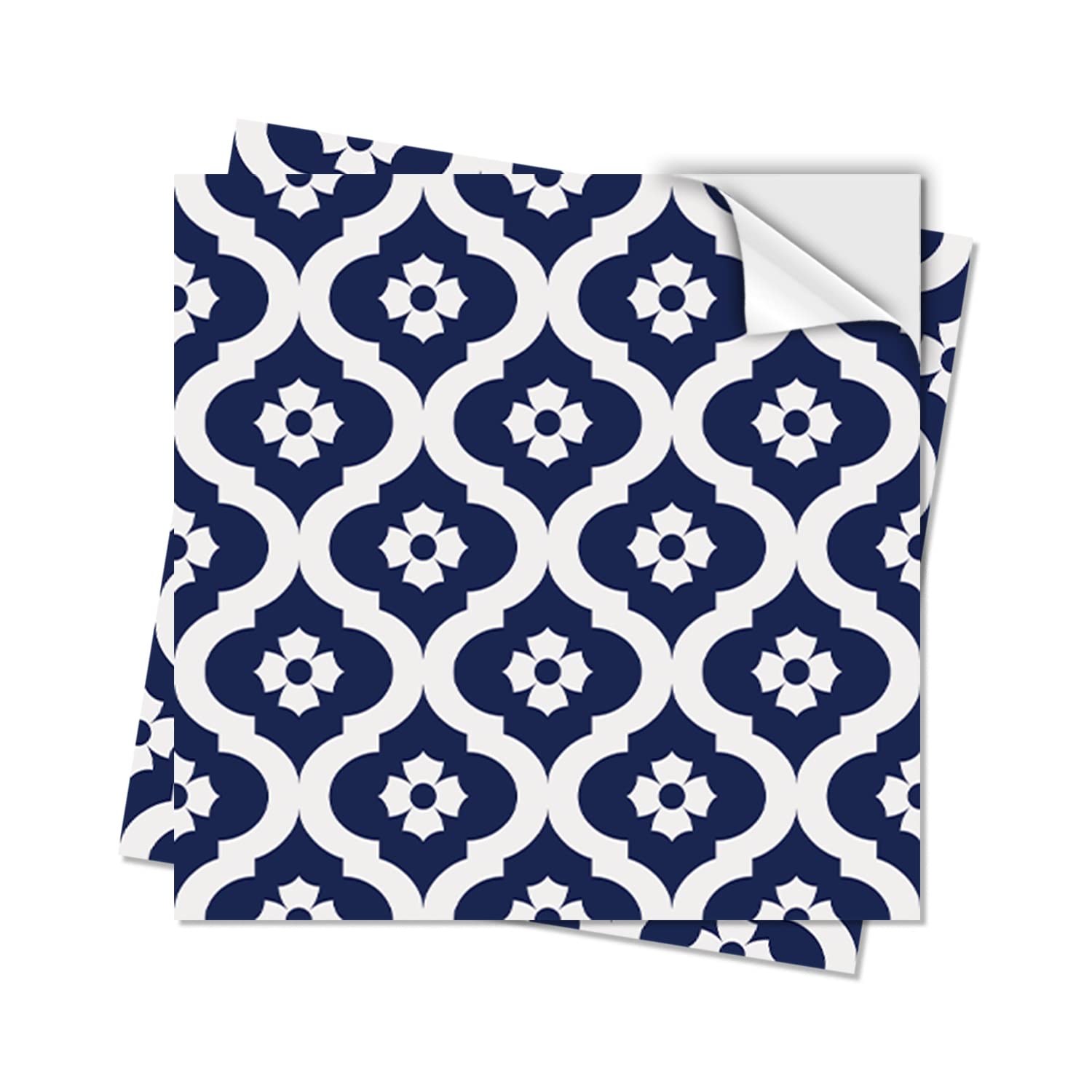 Vinyle givré bleu nuit Alwayspon stickers carrelage 20x20 autocollants de transfert muraux