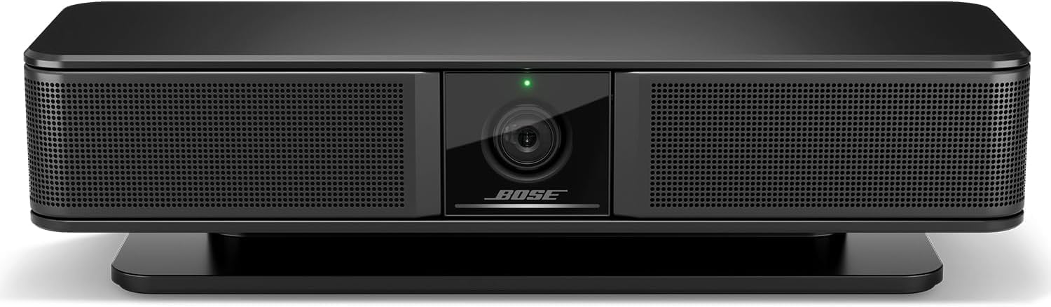 Bose Videobar VB-S Système de Visioconférence USB Tout-en-Un avec Qualité Audio Professionnelle Bose, Caméra 4K Ultra-Haute Définition et Placement Flexible | 230V | Version EU
