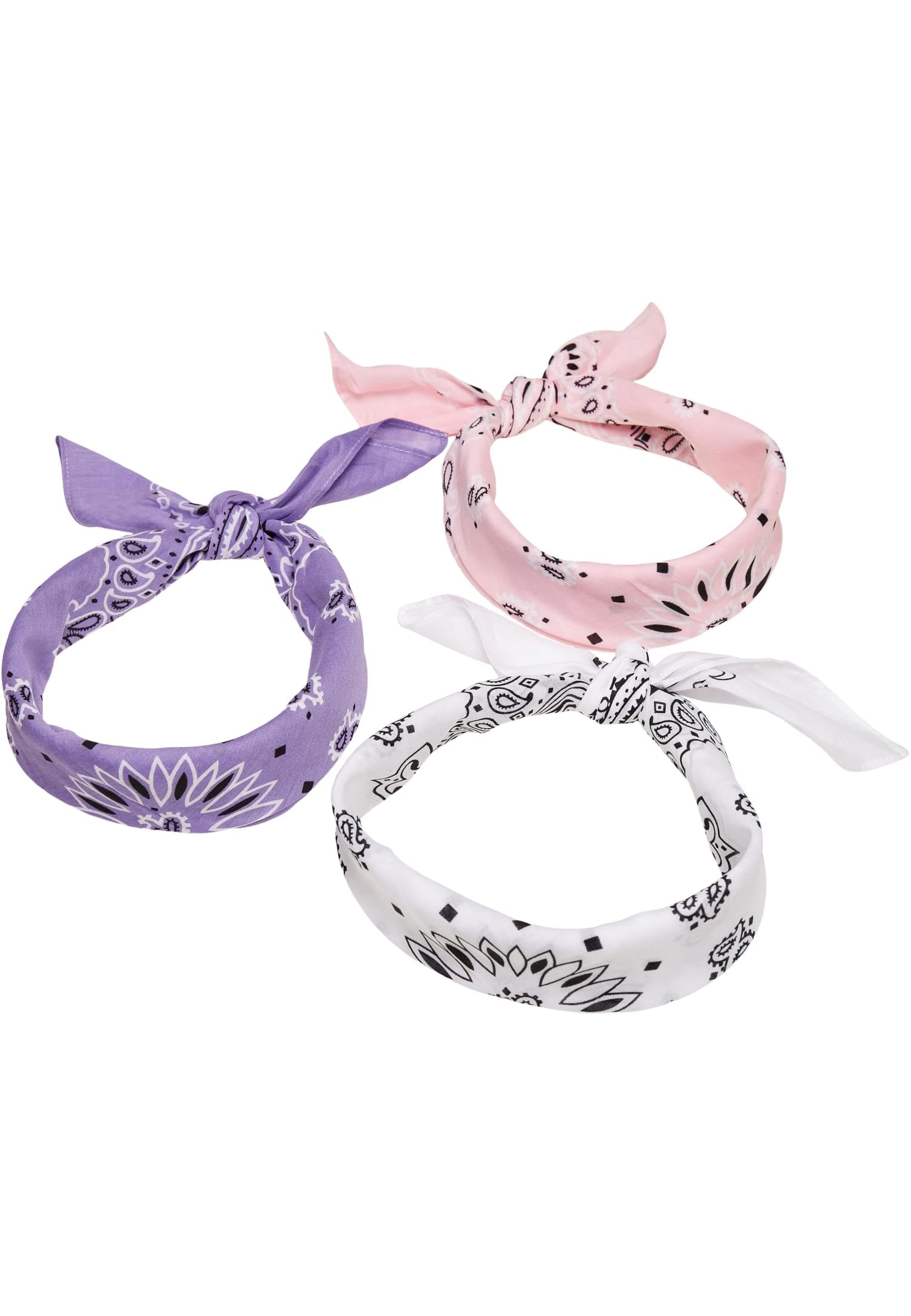 Urban Classics Unisex Multicolor Bandana 3-Pack
