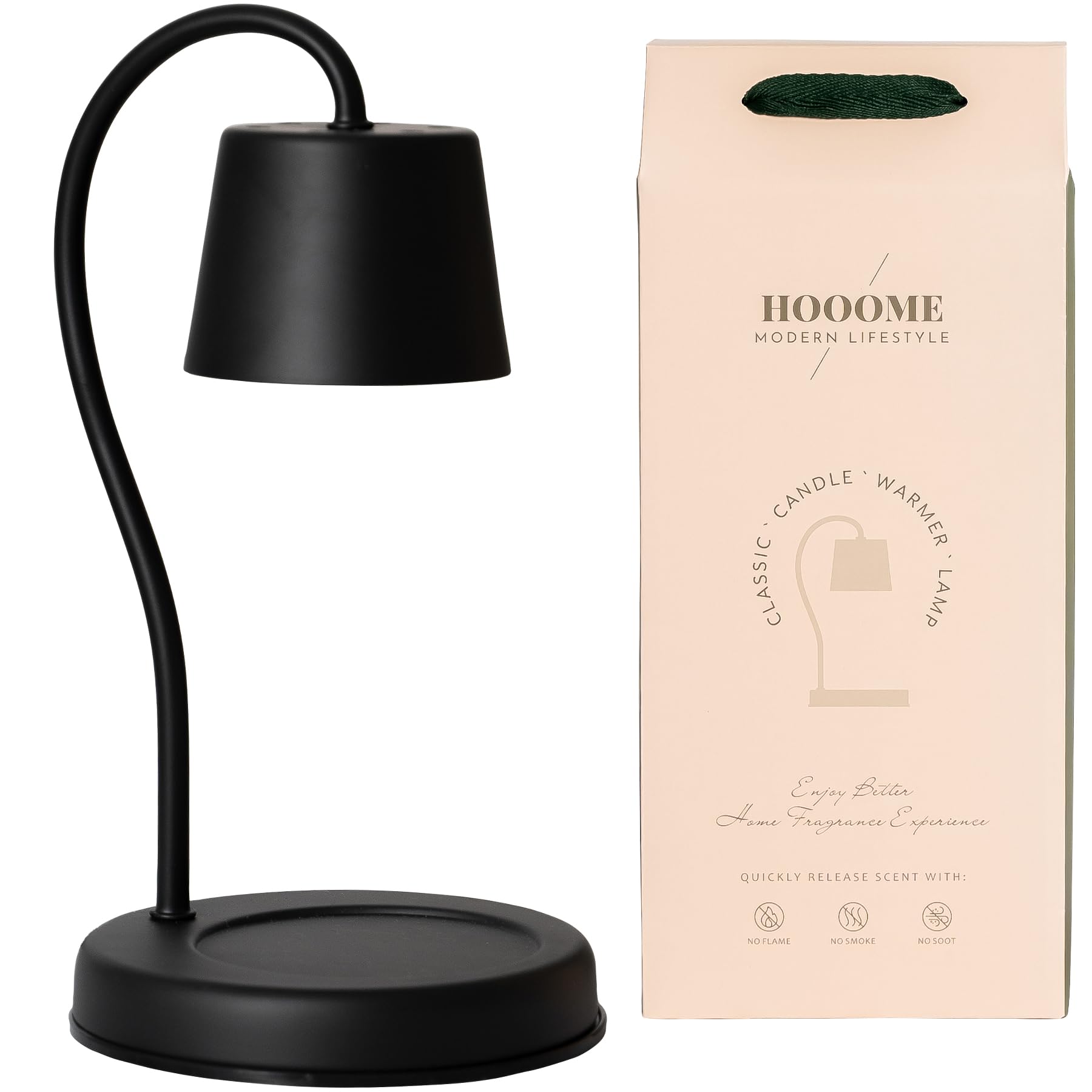 Amazon.com: HOOOME Candle Warm Lamp, Dimmable Metal Candle Lamp Warmer,  Electric Aromatherapy with 2 Bulbs, Compatible with Small u0026 Large Size Jar  Candles, Scented Wax Melters Desk Light, 110-120V, Black : Home