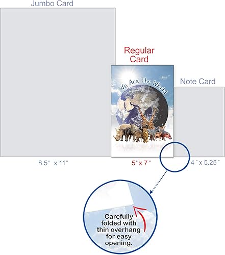 Miniatura 4 de The Best Card Company - Tarjetas de cumpleaños - Tarjetas de diario - Grupo C - TBCC, Uno Mundo C6840ABDG - Tarjeta de cumpleaños