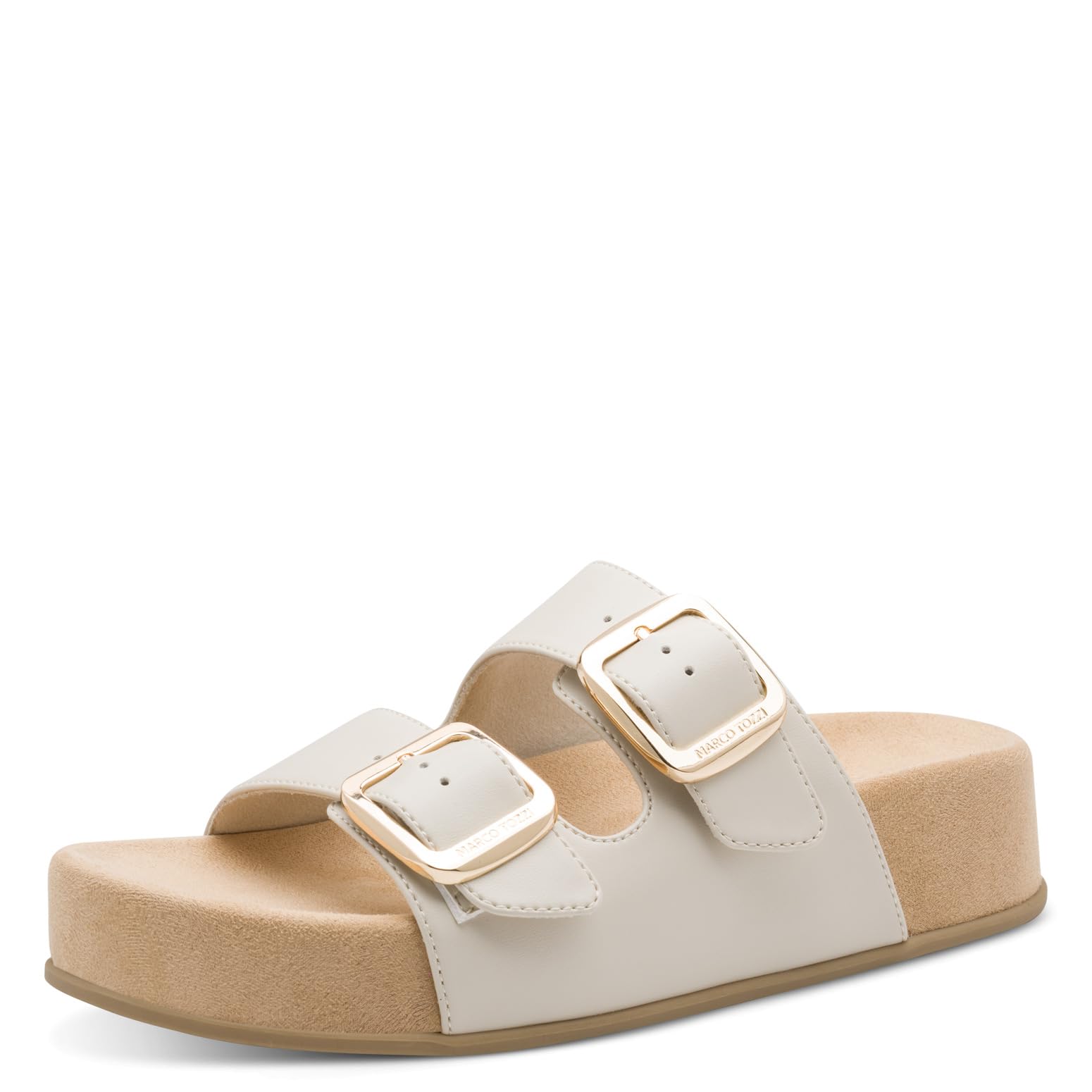 Marco Tozzi Women Sandal Soft Feel Me Footbed Modern, Beige (Cream), 8.5 UK
