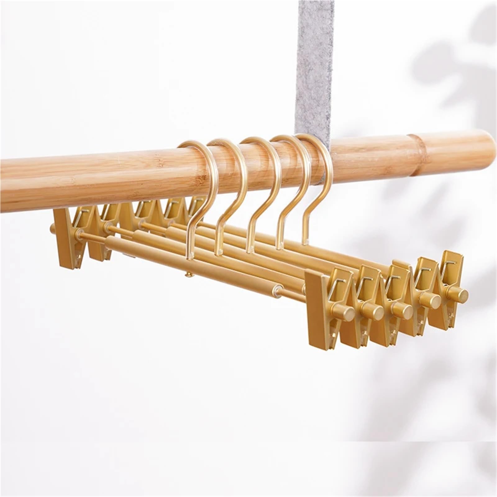 Hosenbügel Hosenbügel-Clip aus Metall und Aluminiumlegierung, rutschfest, for Hosen, Röcke, Wäscheständer, Kleiderschrank, Aufbewahrung, Kleiderbügel