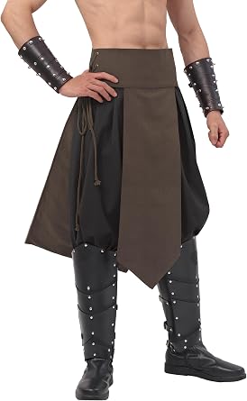 Medieval Loincloth Cotton Blend for Men Adjustable Renaissance Loin Cloth Knight Warrior Costume LARP