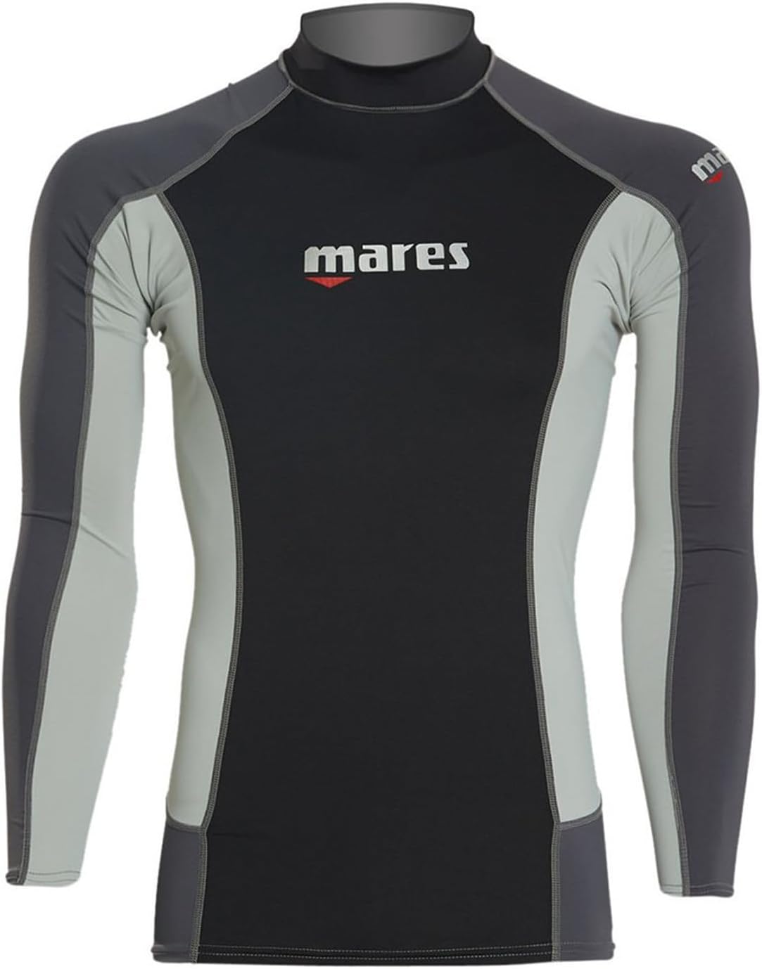 Mares Men's Trilastic Long Sleeve Rash Guard Shirt for Water Sports | UV Protection, Flatlock Stitching Style