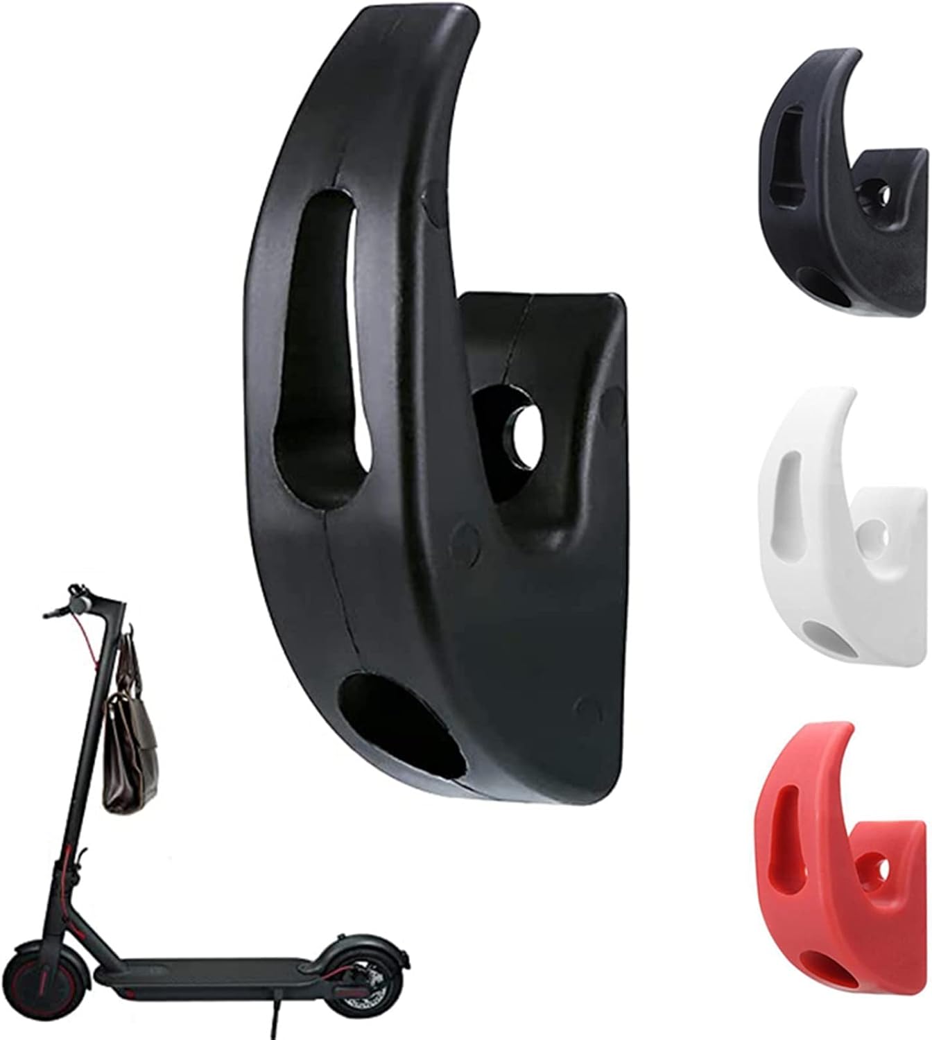Portable Electric Scooter Hook Fit for Xiaomi Fit for Mijia Fit for M365/Pro Scooter Front Hook Scooter Accessories Plastic Carrying Hook Hanger (Color : Rojo)