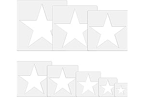 Stencil Revolution Store Painting Star Stencil, 8-Pack