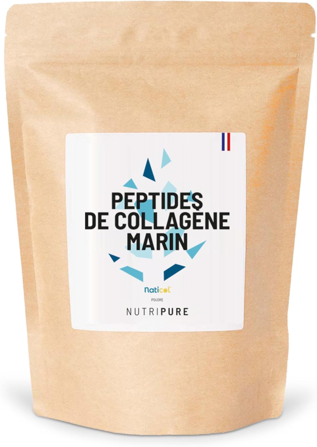 Nutripure | Wild Marine Collagen | Neutral Taste | Joint Supplement, Hair, Nail & Skin Care | Hydrolized Marine Collagen | 310g Bag | 1 Month | Made in France