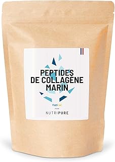 Visuel du produit : Nutripure | Collagène Marin Sauvage | Goût Neutre | Complément Alimentaire Articulations, Soin des Cheveux, Ongles & Peau | Collagène Marin Hydrolisé | Sachet de 310g | 1 Mois | Fabriqué in France