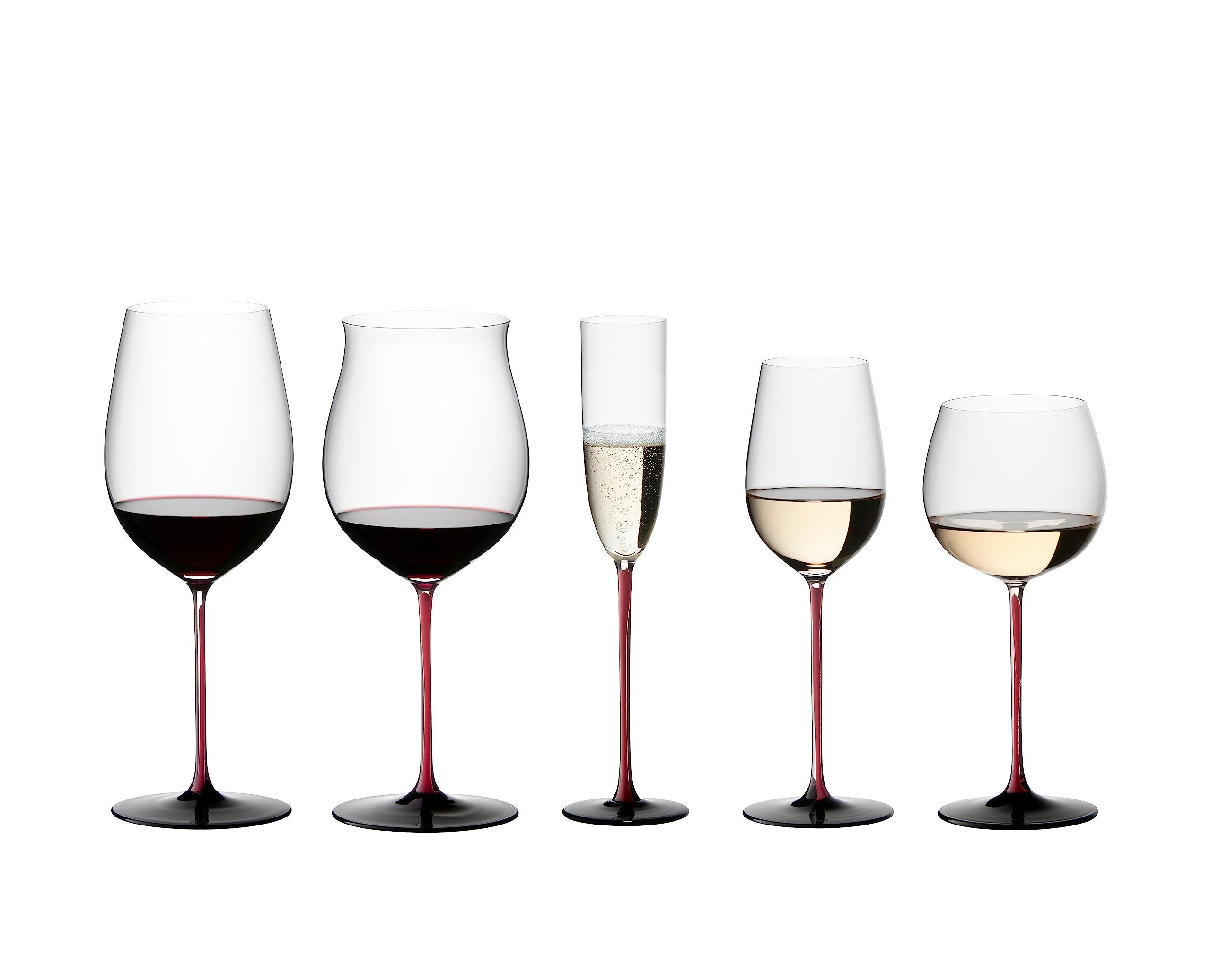 RIEDEL Sommeliers Black Series Montrachet - Vaso de cristal, color rojo y negro
