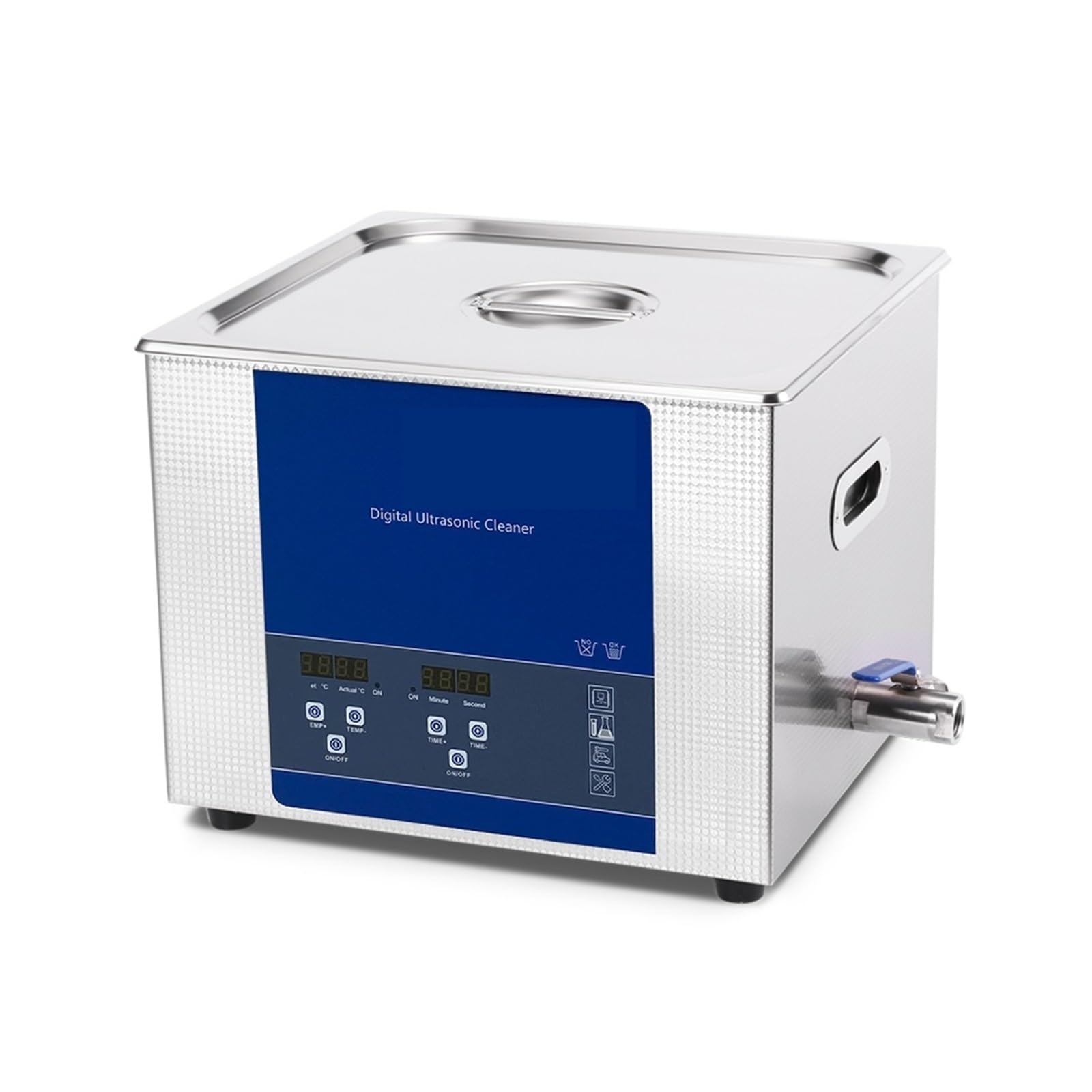 Nettoyeur À Ultrasons Industriel Équipement Sonique Pièces De Moteur DPF En Métal Dégraissant À Huile Machine De Nettoyage À Ultrasons Réservoir De Bain(15L)
