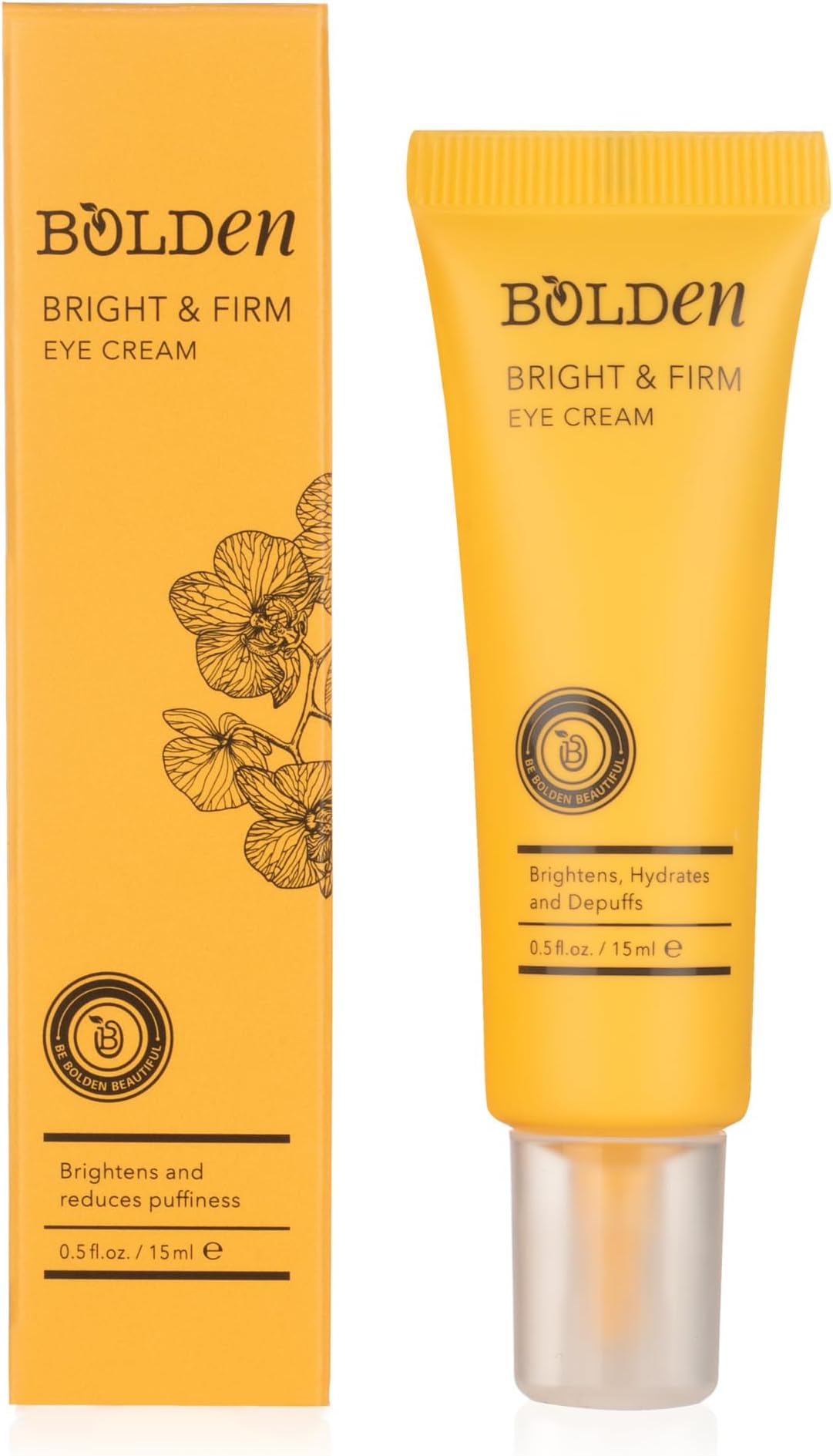 Bright & Firm Eye Cream | Under Eye Cream for Dark Circles & Puffiness | Hydrates and Improves Wrinkles | Fragrance Free | 0.5 Fl Oz