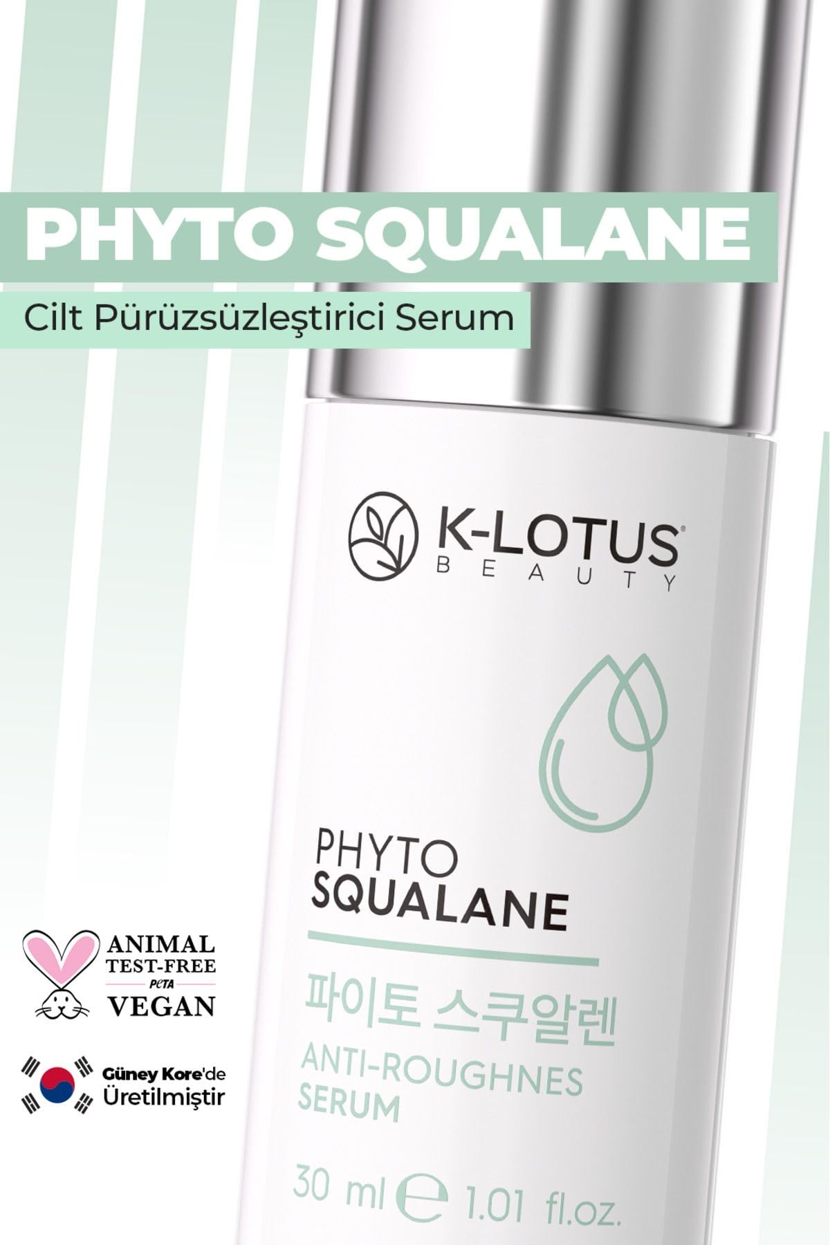 K-Lotus Beauty Phyto Squalane Cilt Pürüzsüzleştirici Kore Mucizesi Cilt Bariyer Onarıcı Cilt Serumu 30 ml