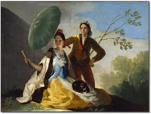 Art Poster Parasol - Francisco Jose De Goya - Lucientes Vintage Canvas Painting Wall Decor Art Canvas Painting Posters And Prints Wall Art Pictures
