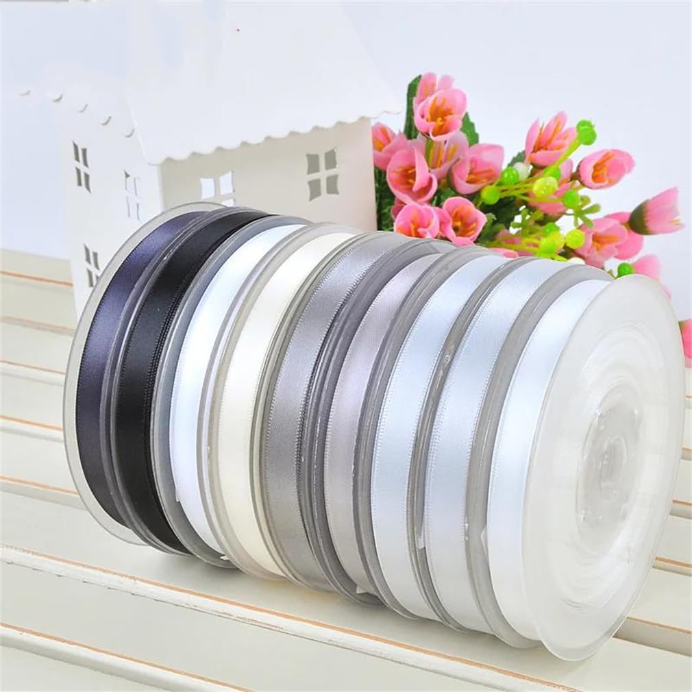 Cinta de satén de una sola cara de 100 yardas para decoración de bodas, cintas de flores hechas a mano para envolver regalos