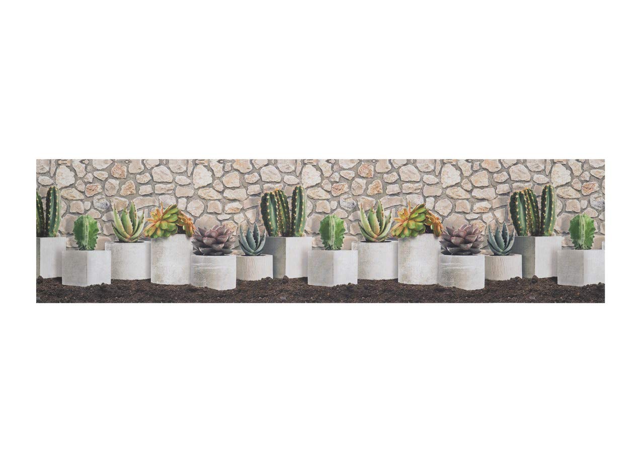 BIANCHERIAWEB Tappeto Passatoia Antiscivolo Stampa Digitale Sprinty Dis. Cactus Malaga 50x320 Malaga