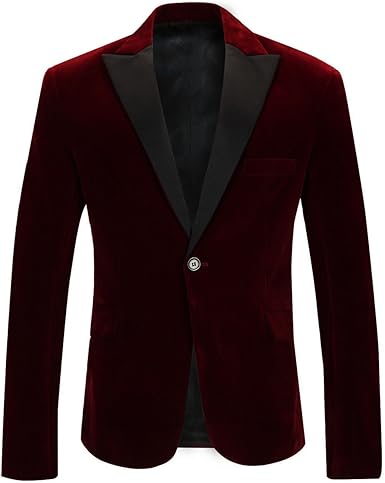 Wine red blazer mens Clearance