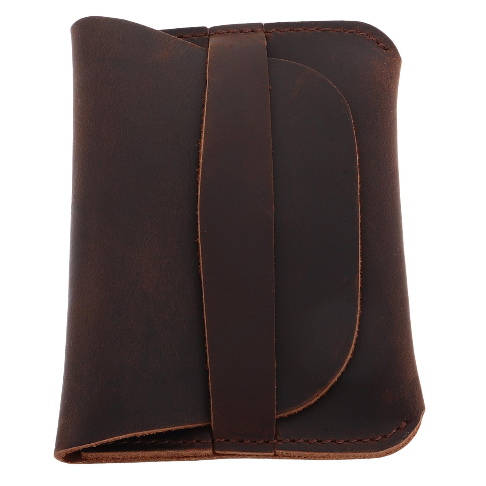 Homoyoyo Cowhide Leather Multi-card Holder Men's Wallet Card Organizer Compact Change Purse for Everyday