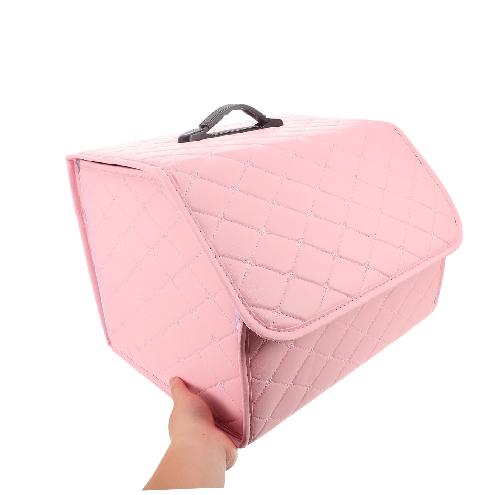 ULTECHNOVO Organizador de Maletero Plegable de Cuero Artificial Caja de Almacenamiento Multifuncional para Coche para Organizar Suministros el Maletero Durante Viajes o Limpiezas
