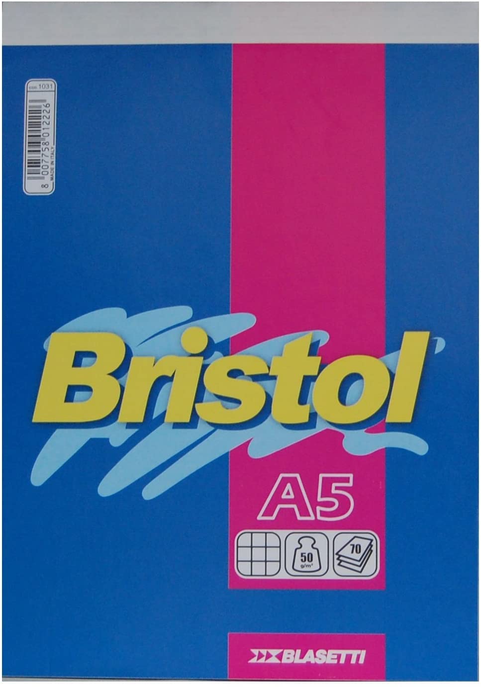 Blocco Note Bristol A5 A Quadretti - Confezione Da 10 Pezzi Con Rigatura 5mm - Per Appunti E Schizzi - Foto 5