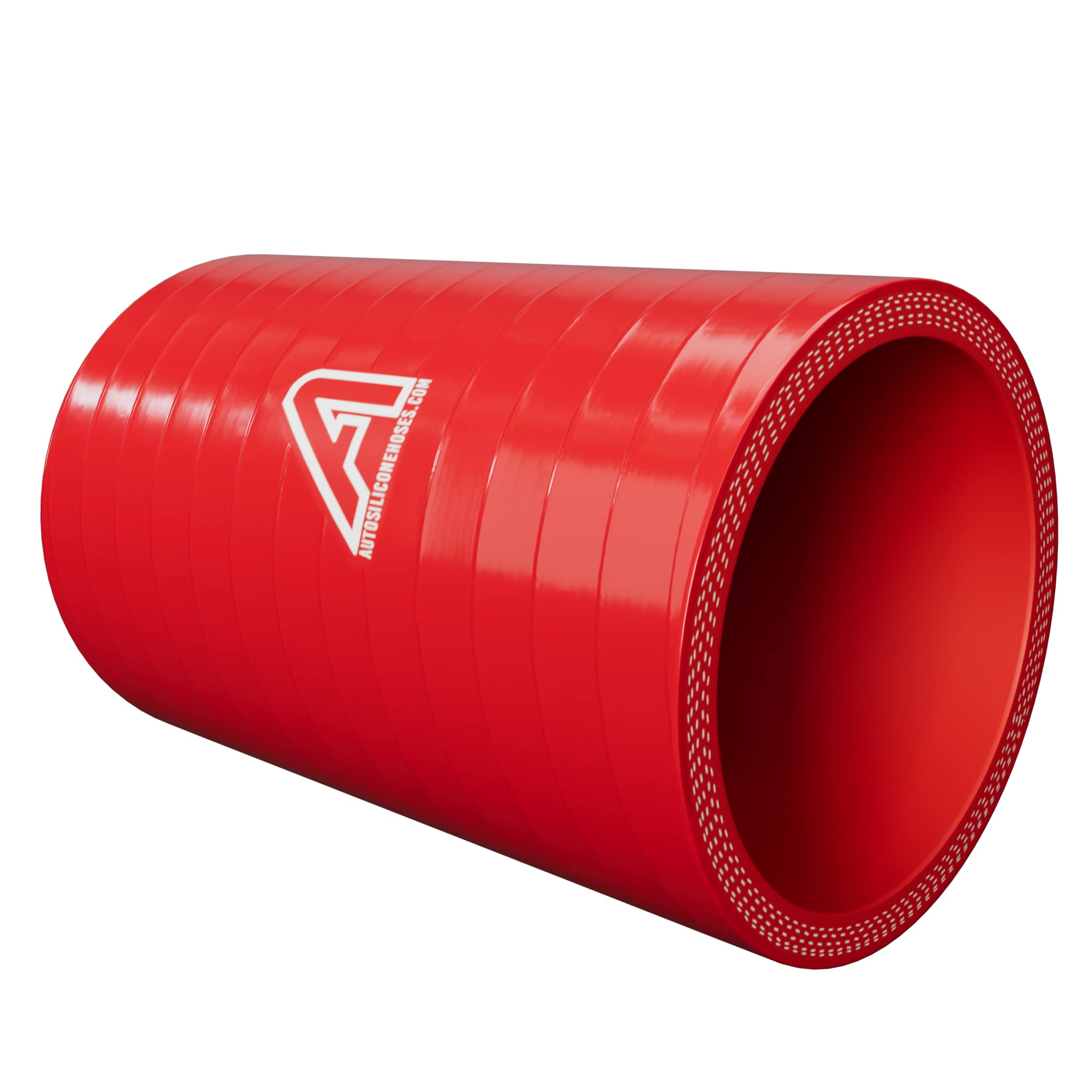 Ap Automotive Red 76Mm 3" Id Silicone Straight Hose Joiner Coupler 200Mm Length