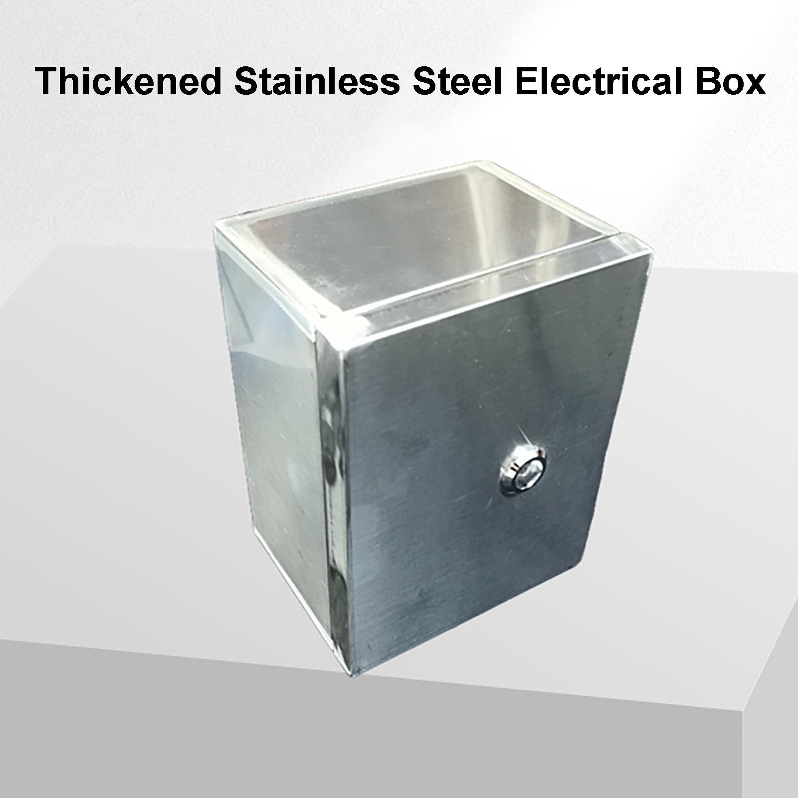 Caja Conexiones Exterior Pequeña, Caja Estanca Exterior Electrica con Cerradura y Placa de Montaje, Instalación en Superficie