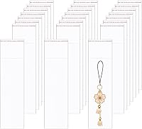 Vista 12 de Bolsas de celofán de 2" x 8" 100 piezas Bolsas largas resellables de celofán OPP Bolsas autoadhesivas de 1 mil para pretzel panadería galletas