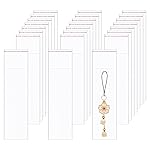 BornFeel Long Cellophane Bags 2\'\' x 6 100pcs Clear Adhesive Cello Baggies Self Sealing OPP Bags 1mil for Candy Gifts Favors Pen Key Chain Jewelery Samples