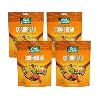 Vista 1 de Fresh Gourmet Crutones premium, pan de maíz dulce con mantequilla, 5 onzas (paquete de 4)