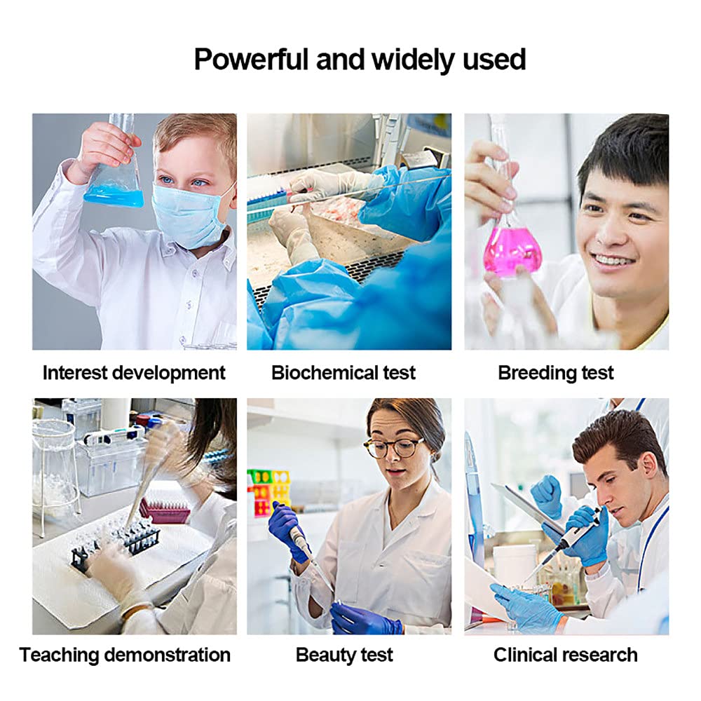 Zestaw mikroskopu binokularowego, 40X-1000X, mikroskop biologiczny z klipsem na telefon komórkowy, do nauki dla uczniów/eksperymentów naukowych