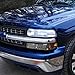Auto Dynasty Compatible with Chevy Silverado/Suburban/Tahoe Pair of Smoked Lens Amber Corner LED Look Turn Signal Lamps