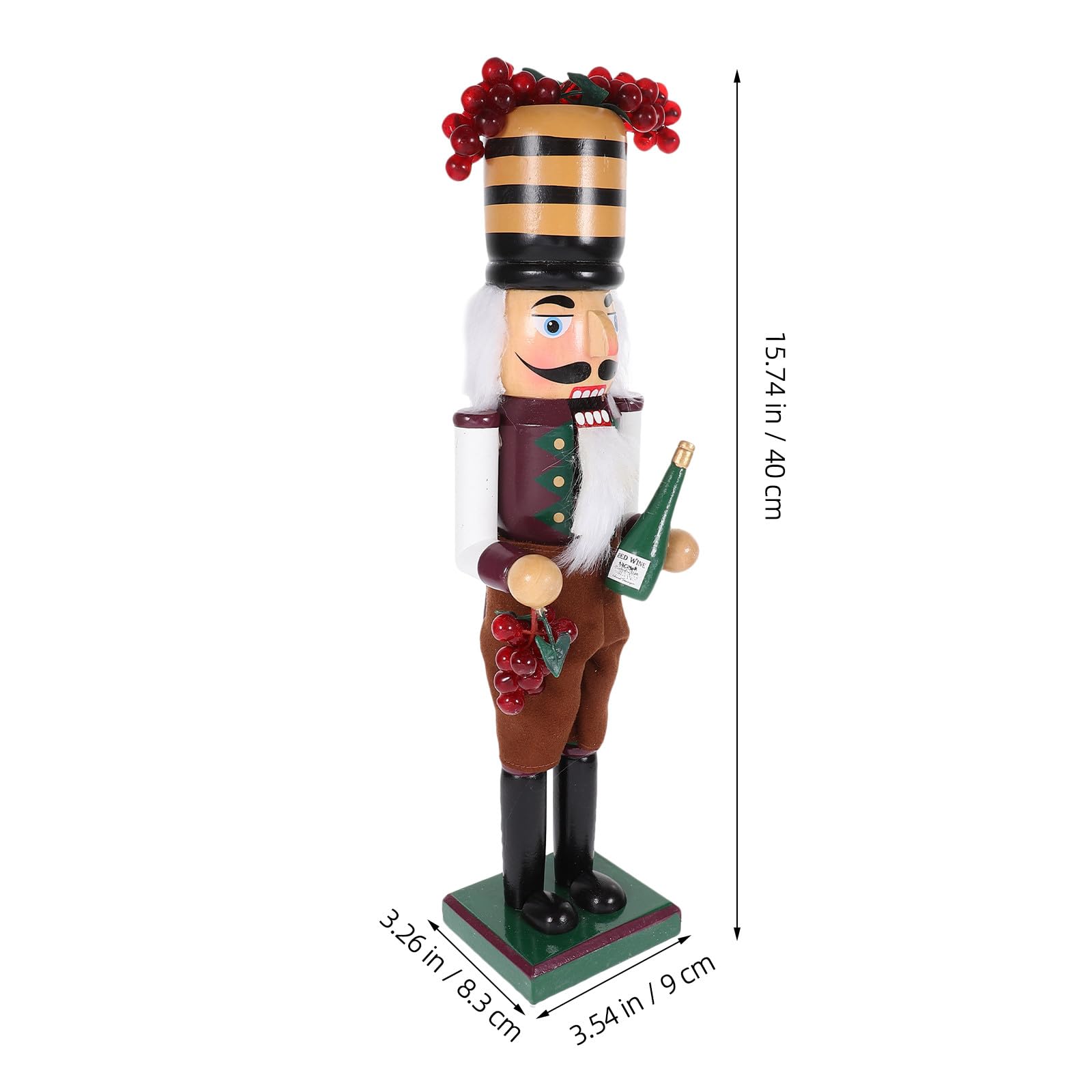 VICASKY Nussknacker Figur aus Holz Weihnachts Dekoration Tischornament Nussknacker Bastelarbeit für Zuhause