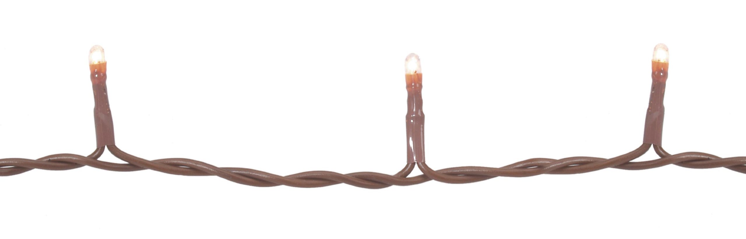 Darice LT60-5 Clear Teeny 20-Bulb Light Set with Brown Cord for Indoor Use Only
