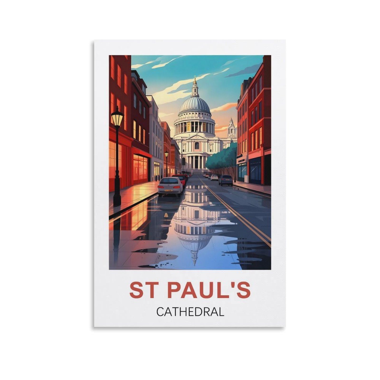 EZMLFA 5D Diamond Art Kits for Beginner,St Paul's Cathedral,Diamond Art Kits Gem Cross Stitch Easy Kits for Beginner Crystal Art Crafts Home Wall Decor 50x60cm