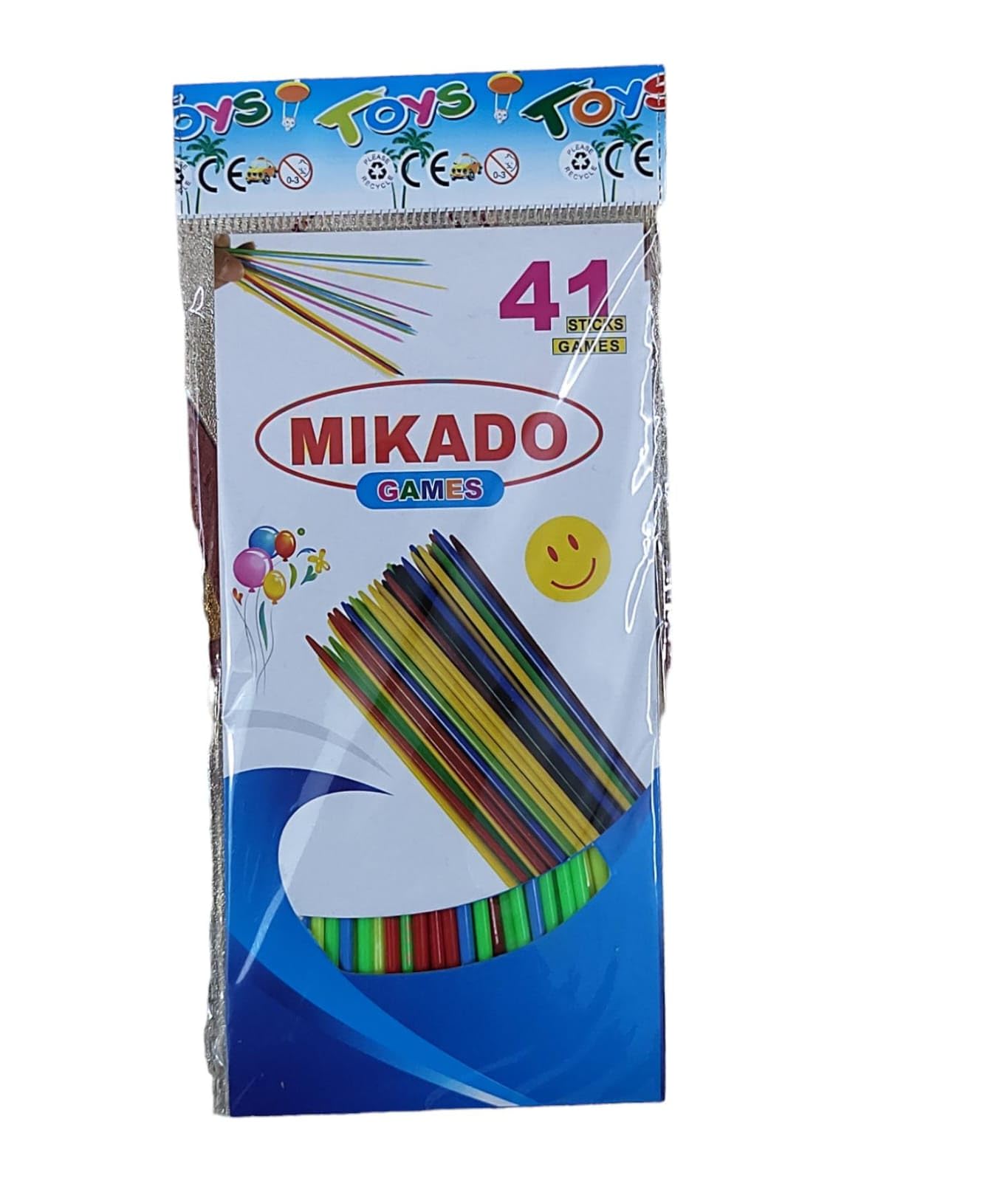MFH Mikado Jumbo Plastic 41 Pick-Up Sticks | Best Return Gift | Fun Family Indoor Board Game for Adults and Kids 5+ Years